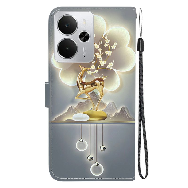 Lederhüllen Für Realme 14 5g Sikahirsch