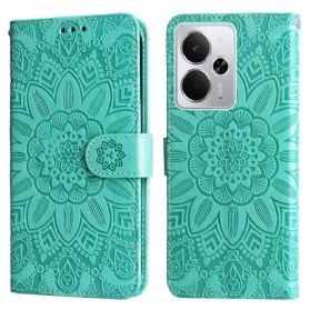 Lederhüllen Für Realme 14 5g Sonnenblumen-design