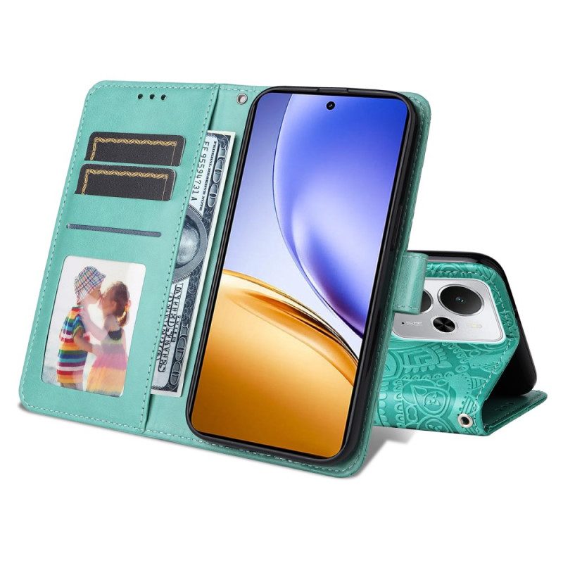 Lederhüllen Für Realme 14 5g Sonnenblumen-design