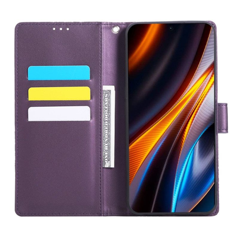 Lederhüllen Für Realme 14 5g Spitzenblumen