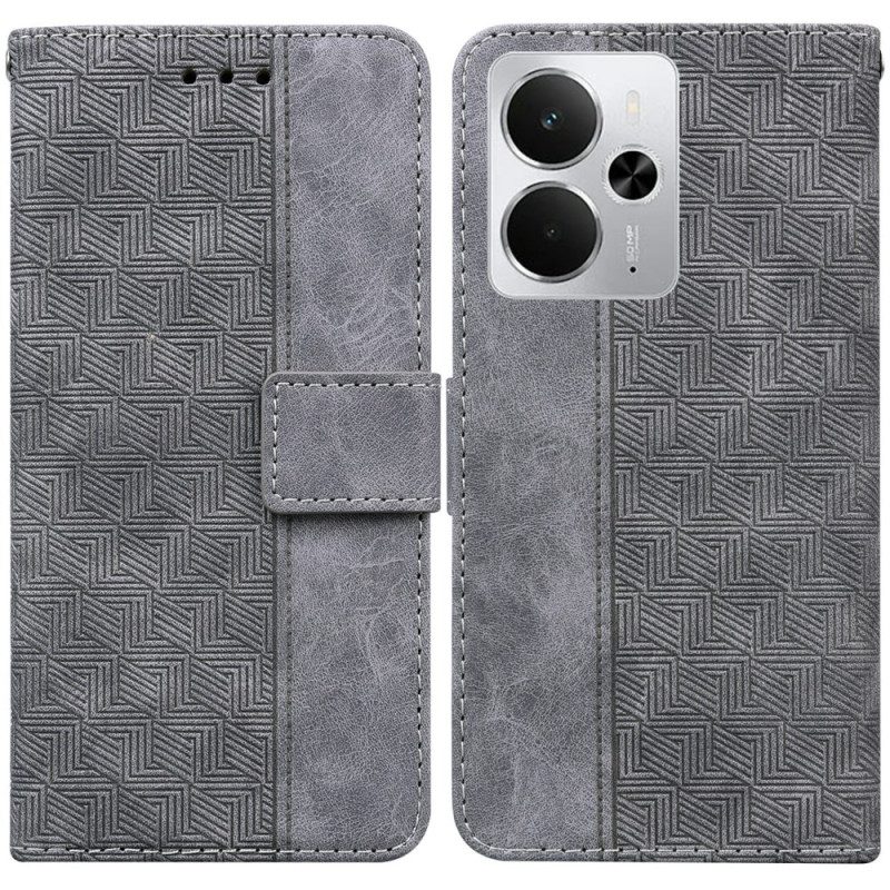 Lederhüllen Für Realme 14 5g Webmuster