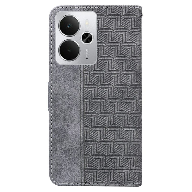 Lederhüllen Für Realme 14 5g Webmuster