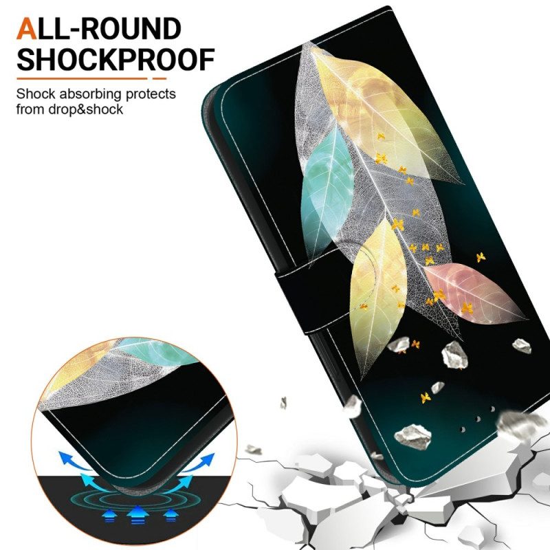 Lederhüllen Realme 14 5g Bunte Blätter