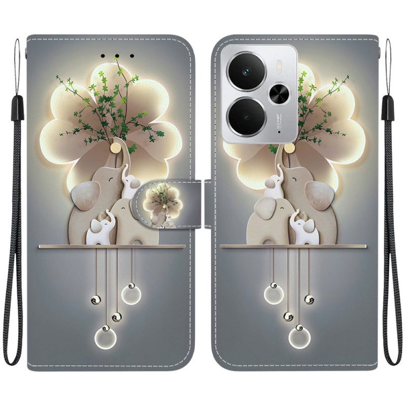 Lederhüllen Realme 14 5g Elefant