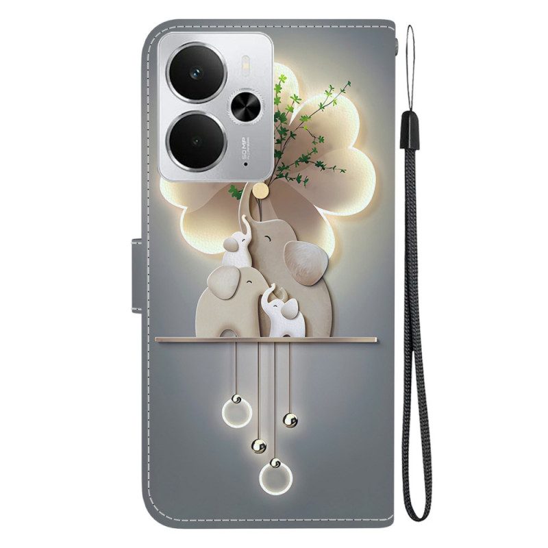 Lederhüllen Realme 14 5g Elefant