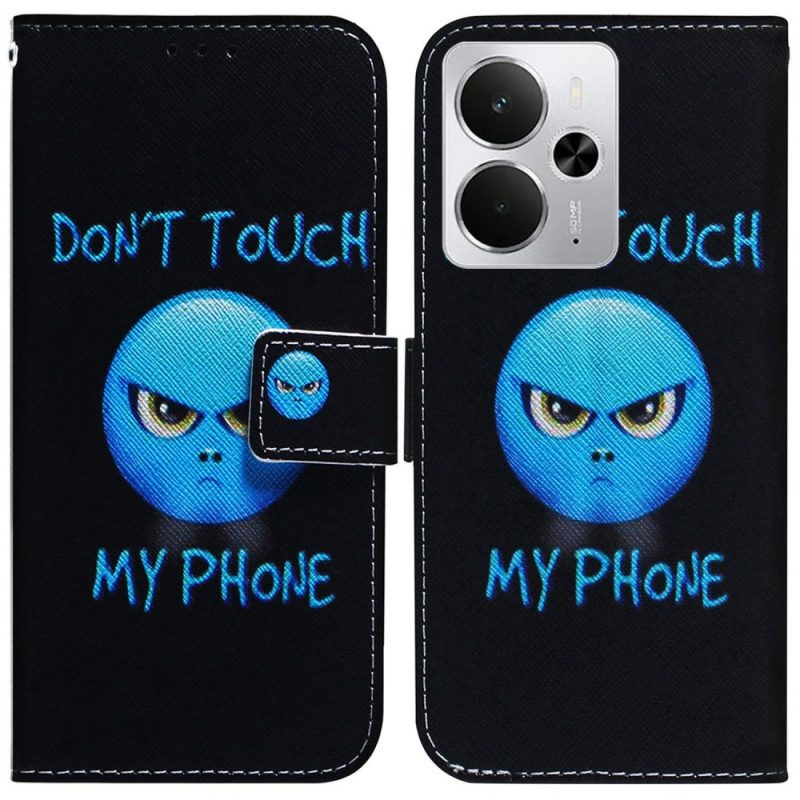 Lederhüllen Realme 14 5g Emoji-handy