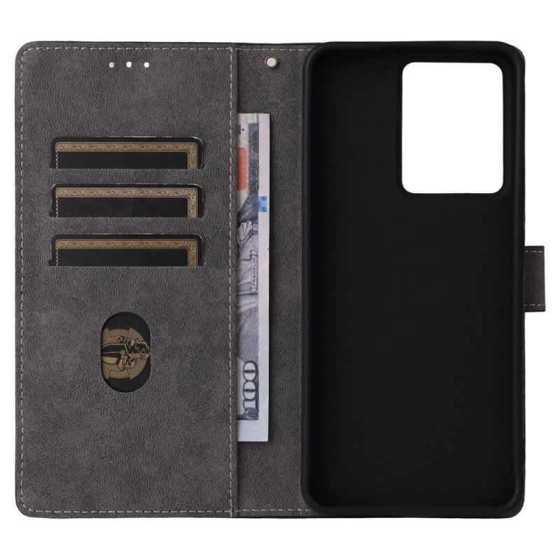 Lederhüllen Realme 14 5g Handyhülle Rfid-schutz In Wildlederoptik