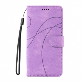 Lederhüllen Realme 14 5g Wellenmuster