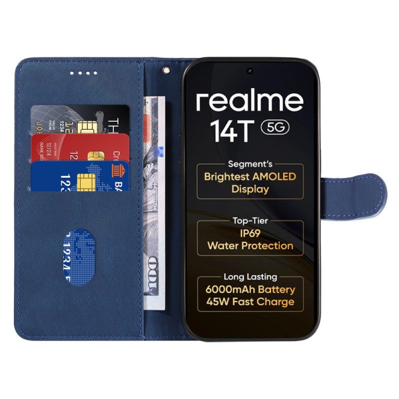 Lederhüllen Realme 14 5g Wellenmuster