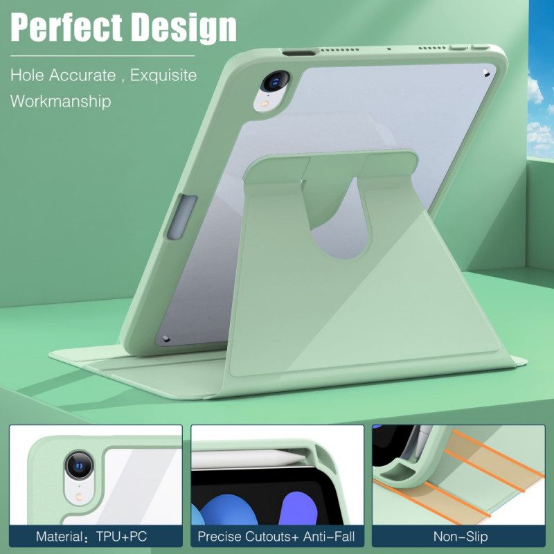 Case Für iPad Mini 6 (2021) 360° Drehbares Kunstleder