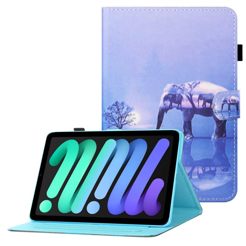 Flip Case Für iPad Mini 6 (2021) Elefantenkunst