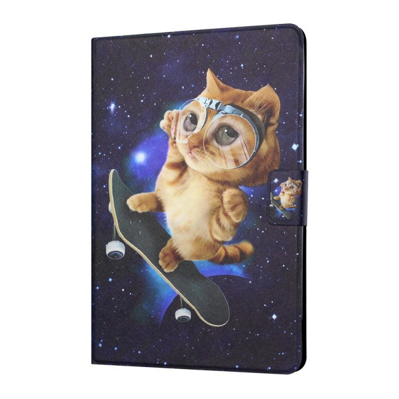 Flip Case Für iPad Mini 6 (2021) Katzen-skateboarden