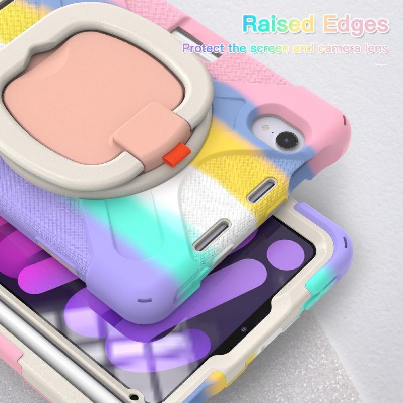 Hülle Für iPad Mini 6 (2021) Ultrabeständige Ringunterstützungsfarbe