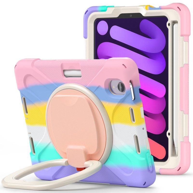 Hülle Für iPad Mini 6 (2021) Ultrabeständige Ringunterstützungsfarbe