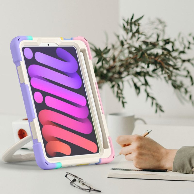 Hülle Für iPad Mini 6 (2021) Ultrabeständige Ringunterstützungsfarbe