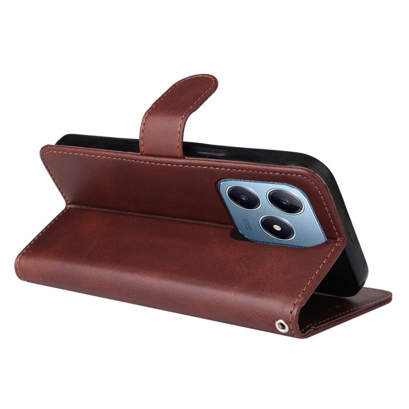 Lederhüllen Für Realme Note 60x Glattlederoptik