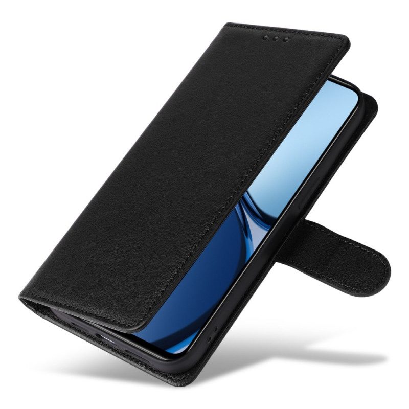 Lederhüllen Realme Note 60x Handyhülle Glattes Kunstleder