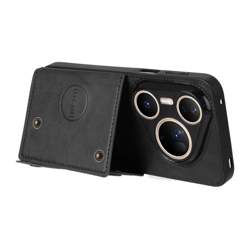 Hülle Für Huawei Pura 80 Ultra Kartenhalter In Lederoptik