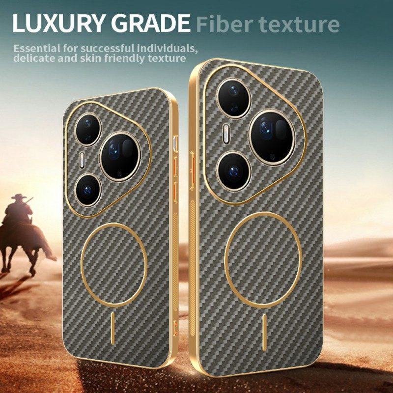 Hülle Huawei Pura 80 Ultra Handyhülle Carbonfaser-textur
