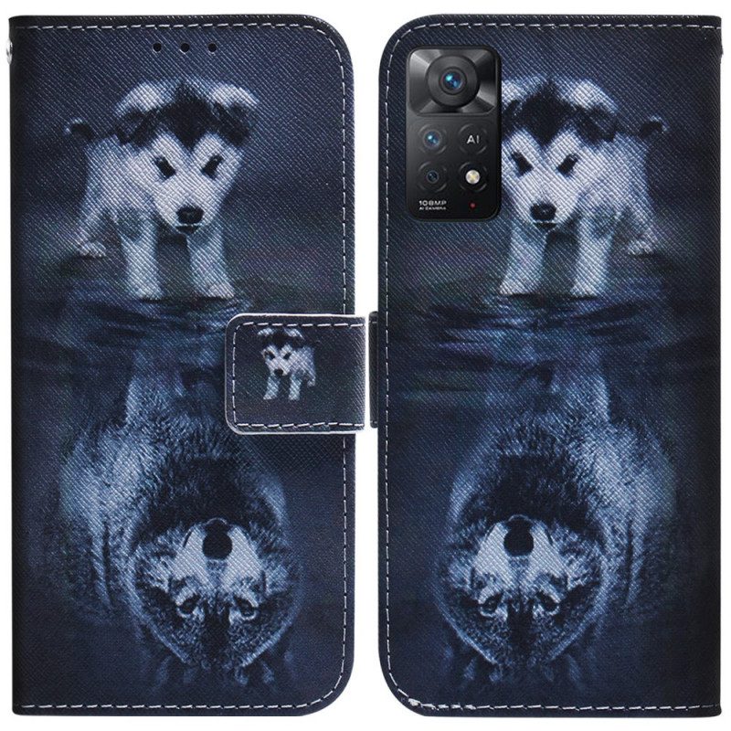Lederhüllen Für Xiaomi Redmi Note 11 Pro / 11 Pro 5G Ernesto Der Wolf