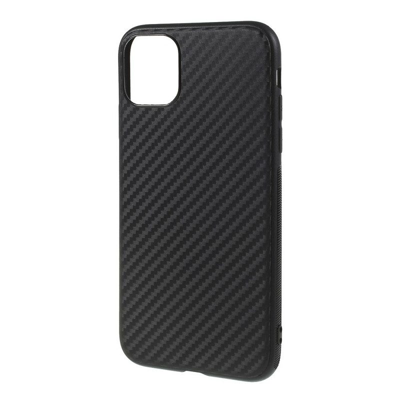 Handyhülle Für iPhone 11 Einzelne Kohlefaser