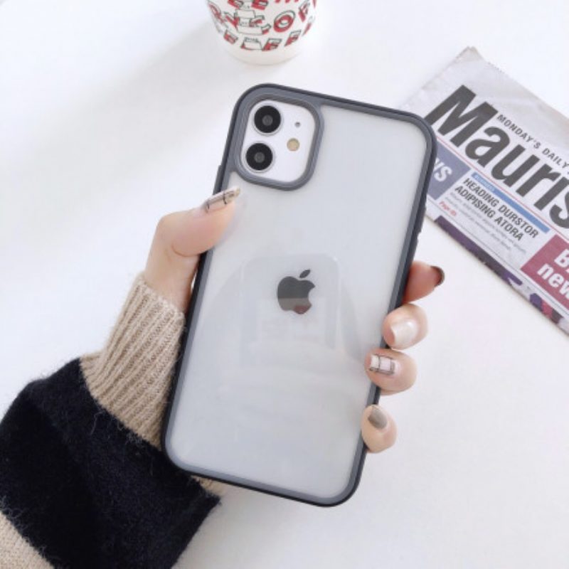 Hülle Für iPhone 11 Zweifarbige Konturen
