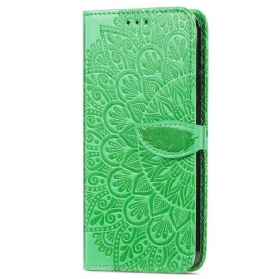 Flip Case Für Samsung Galaxy S22 Ultra 5G Stammesblätter