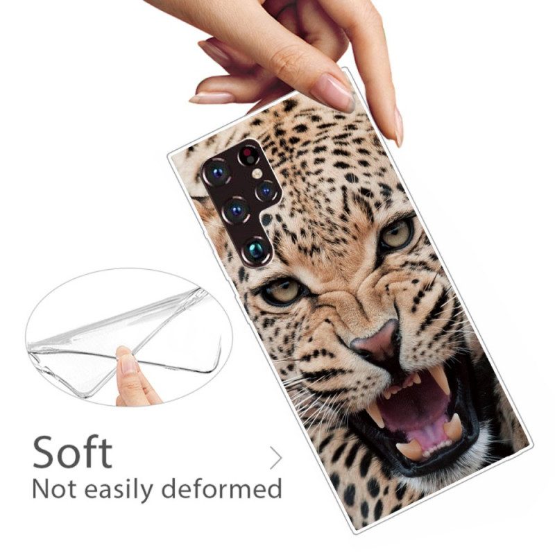 Handyhülle Für Samsung Galaxy S22 Ultra 5G Fabelhafte Katze