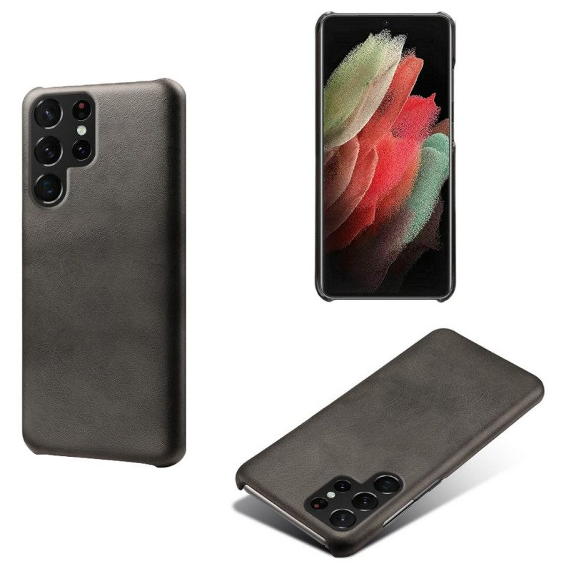 Handyhülle Für Samsung Galaxy S22 Ultra 5G Ksq-ledereffekt