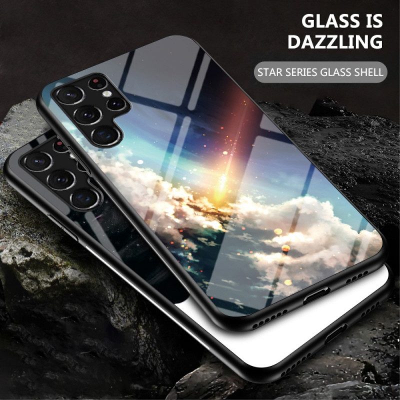 Handyhülle Für Samsung Galaxy S22 Ultra 5G Schönheitsgehärtetes Glas