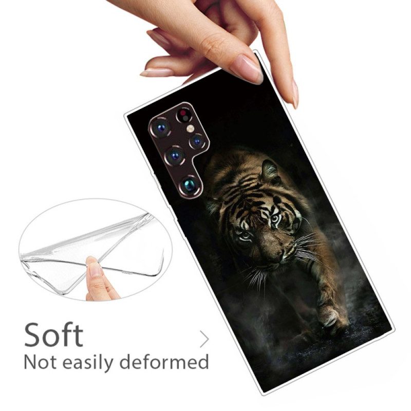 Hülle Für Samsung Galaxy S22 Ultra 5G Flexibler Tiger