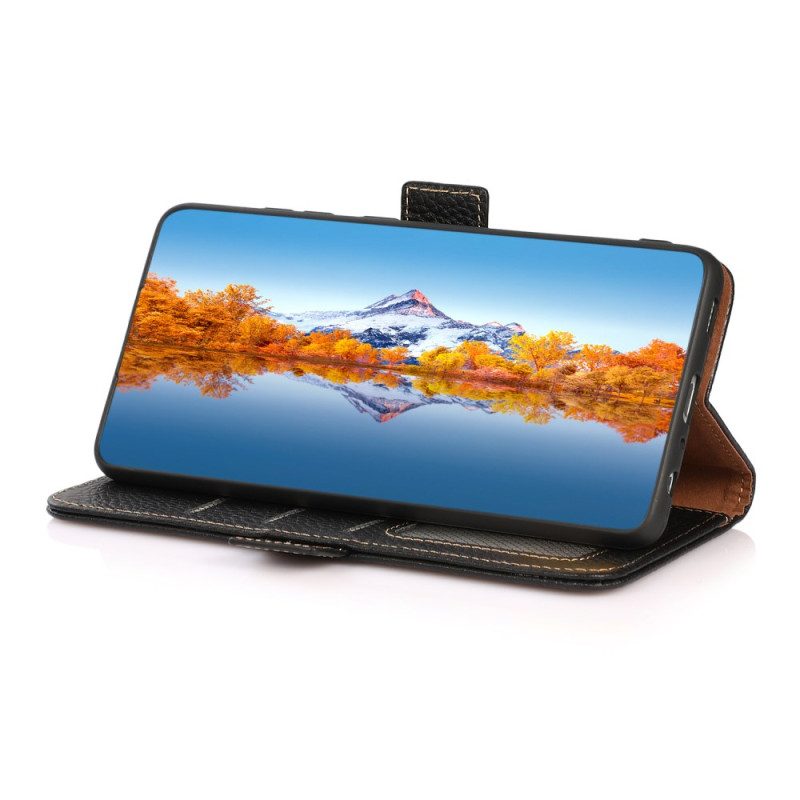 Flip Case Für Poco X7 Pro 5g Khazneh Litschi-leder