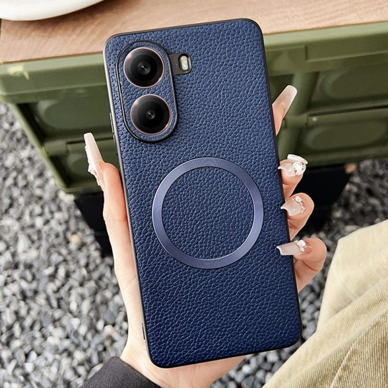 Hülle Poco X7 Pro 5g Magsafe-kompatibel Strukturierte Lederoptik