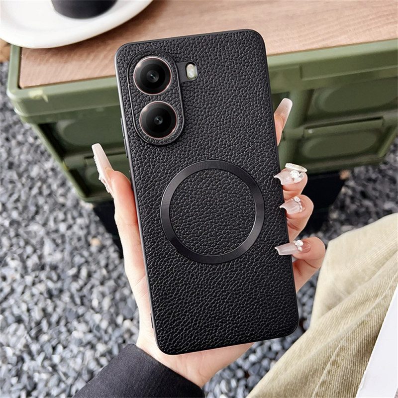 Hülle Poco X7 Pro 5g Magsafe-kompatibel Strukturierte Lederoptik