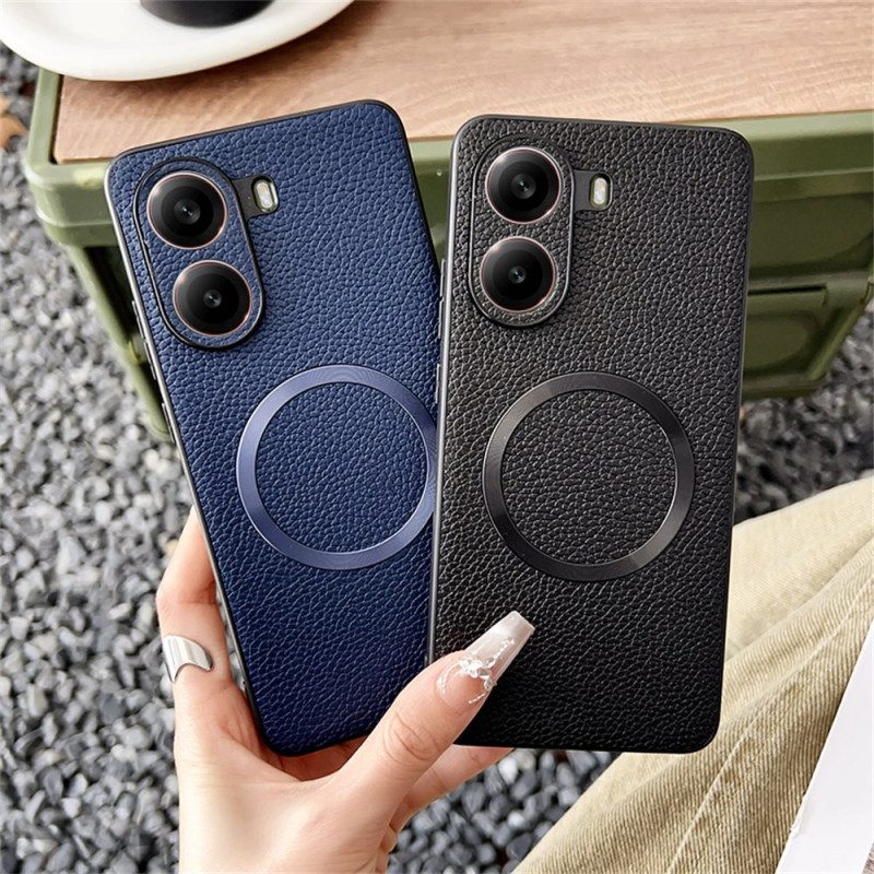 Hülle Poco X7 Pro 5g Magsafe-kompatibel Strukturierte Lederoptik