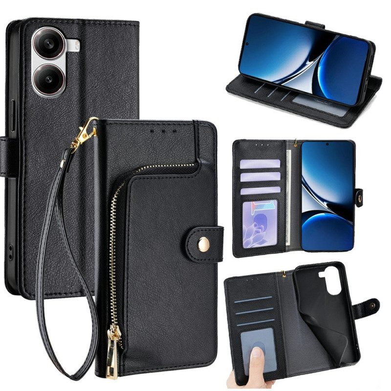 Lederhüllen Für Poco X7 Pro 5g Geldbörse Mit Riemen