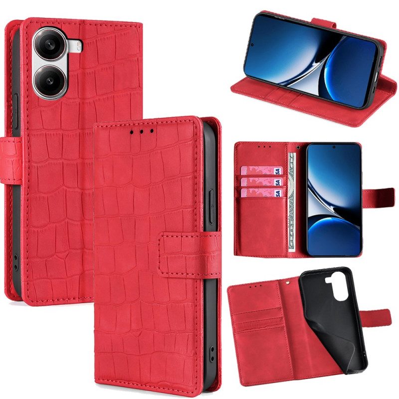 Lederhüllen Für Poco X7 Pro 5g Krokodiloptik