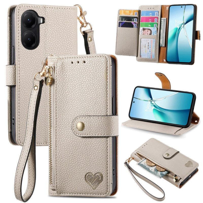 Lederhüllen Für Poco X7 Pro 5g Rfid-schutz Mit Herzdesign