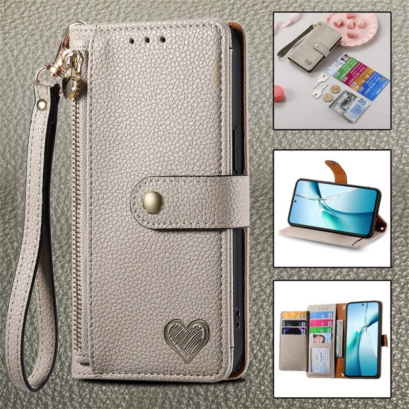 Lederhüllen Für Poco X7 Pro 5g Rfid-schutz Mit Herzdesign