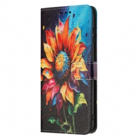 Lederhüllen Für Poco X7 Pro 5g Sonnenblumenmuster