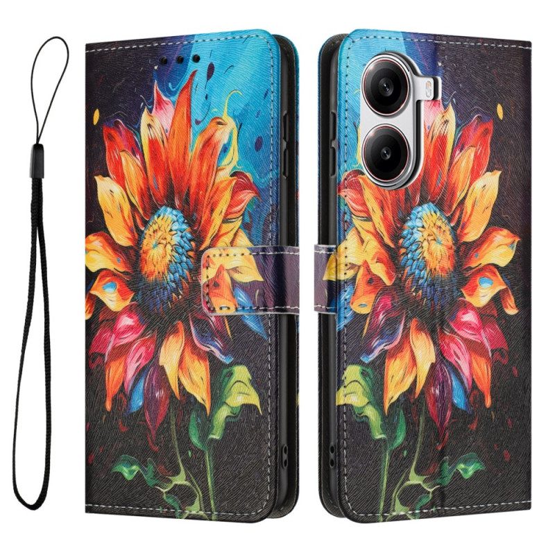 Lederhüllen Für Poco X7 Pro 5g Sonnenblumenmuster