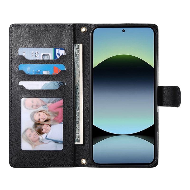 Lederhüllen Poco X7 Pro 5g Gesteppt Mit Riemen Und Schultergurt