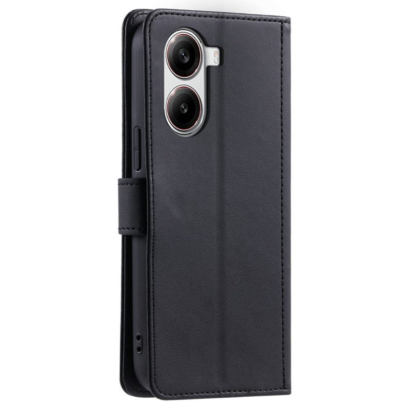 Lederhüllen Poco X7 Pro 5g Handyhülle Gesteppt Mit Riemen