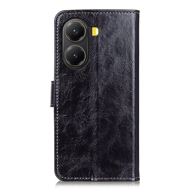 Lederhüllen Poco X7 Pro 5g Handyhülle Glänzendes Kunstleder