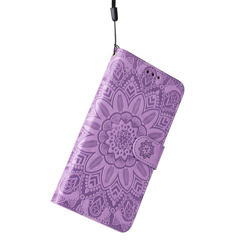 Lederhüllen Poco X7 Pro 5g Handyhülle Mandala-lanyard