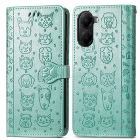 Lederhüllen Poco X7 Pro 5g Handyhülle Tiermotive