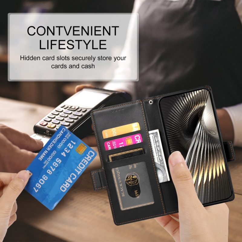 Lederhüllen Poco X7 Pro 5g Klassisch Mit Zierniete