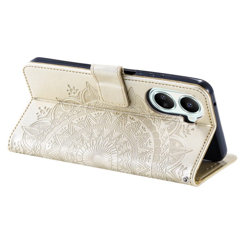 Lederhüllen Poco X7 Pro 5g Mandala Sonne