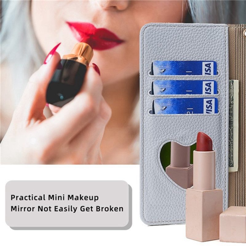 Lederhüllen Poco X7 Pro 5g Zweifarbig Mit Kette