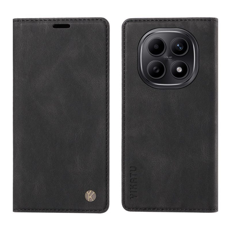 Flip Case Für Xiaomi Redmi Note 15 5g Yikatu-wildlederoptik